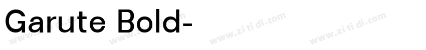 Garute Bold字体转换
